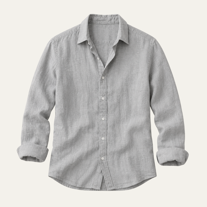 The Oakville Casual Linen Blend Button Up Shirt