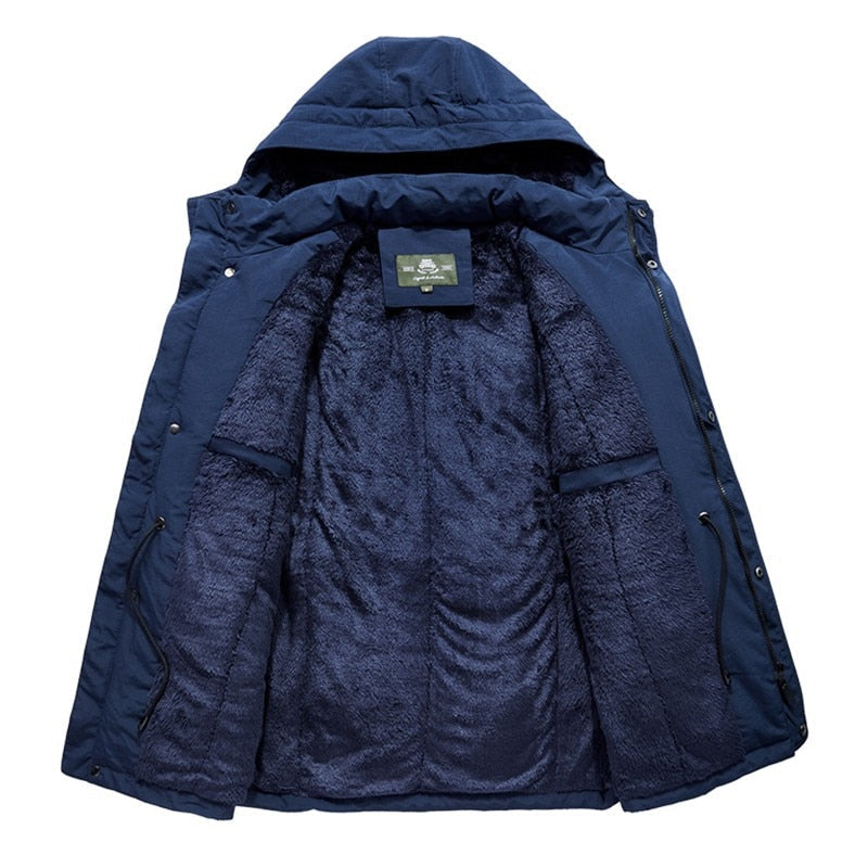 Men's Casual Military Hooded Coat