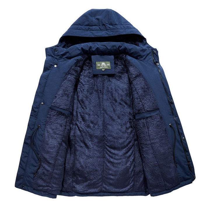 Men's Casual Military Hooded Coat