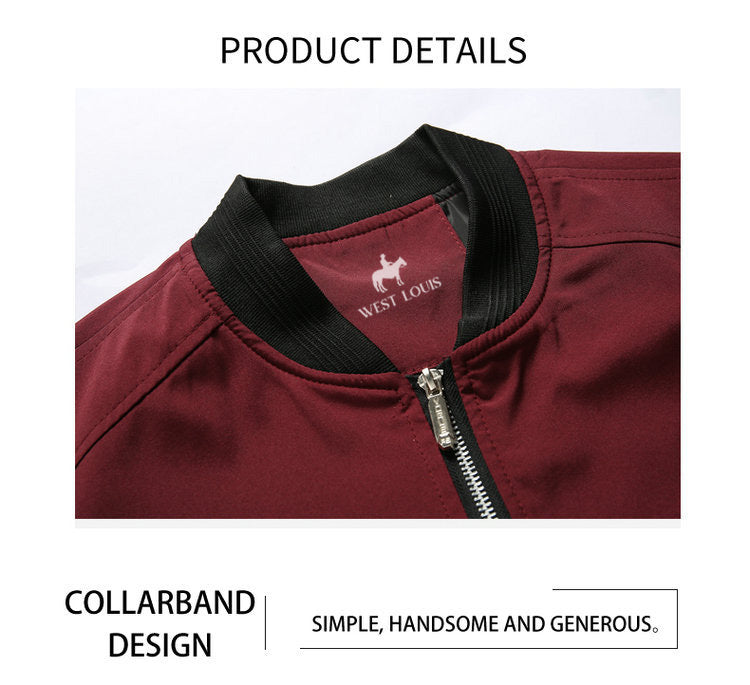Men's Trendy Bomber Windbreaker Jacket