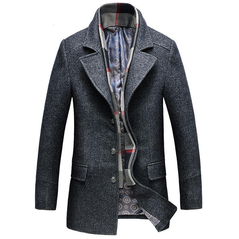 Men's Classic Royal Wool Coat