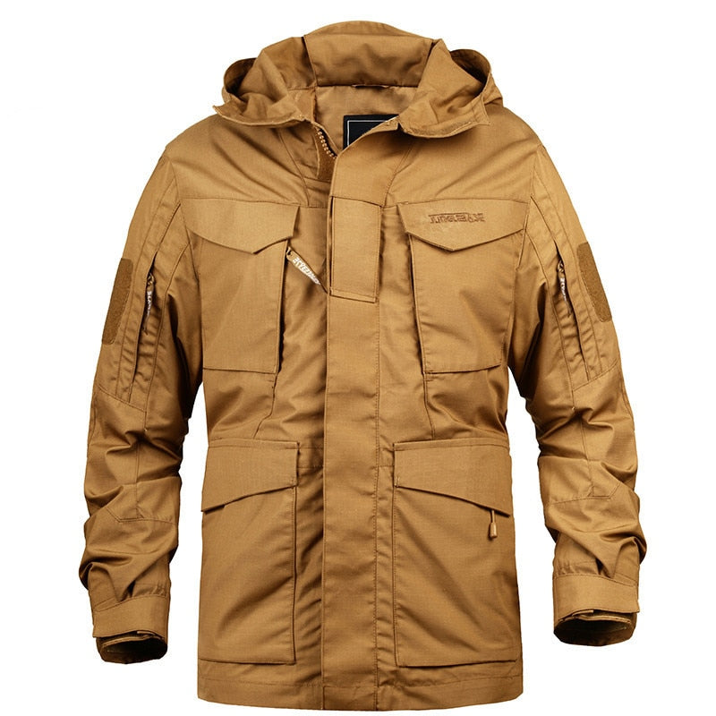 Men's Hooded Outdoor Windbreaker Parka