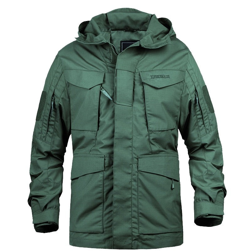 Men's Hooded Outdoor Windbreaker Parka