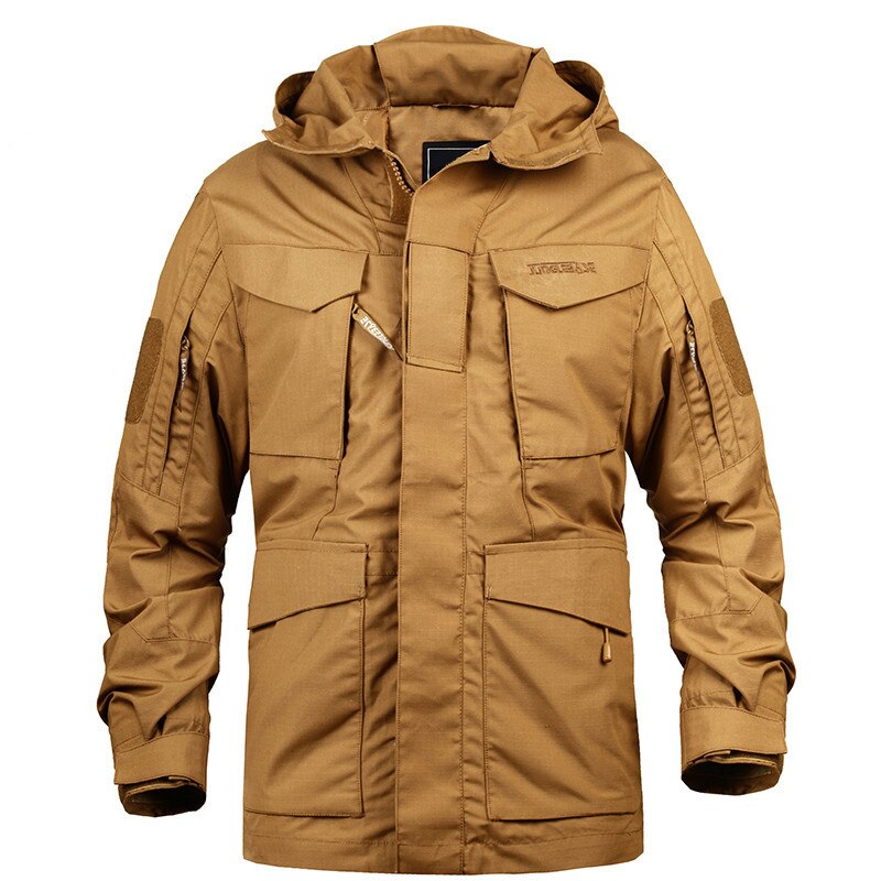 Men's Hooded Outdoor Windbreaker Parka