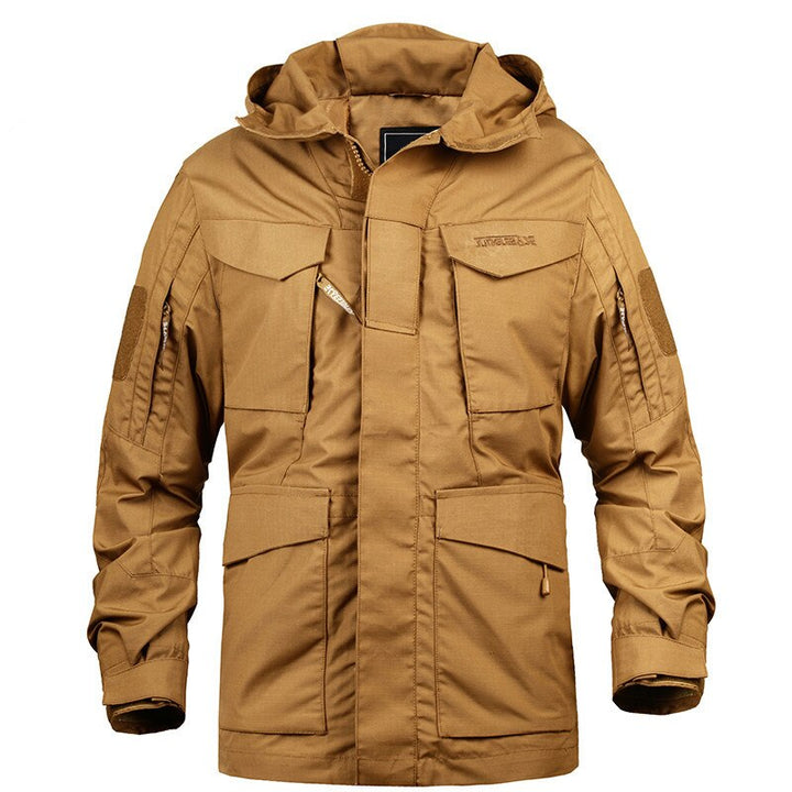 Men's Hooded Outdoor Windbreaker Parka