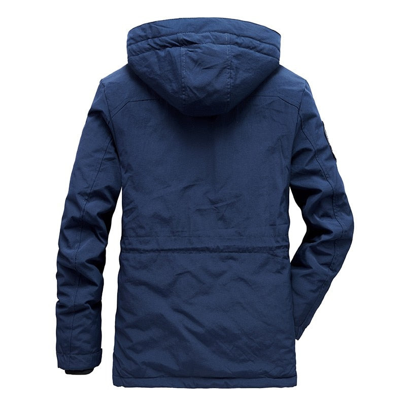 Men's Casual Military Hooded Coat