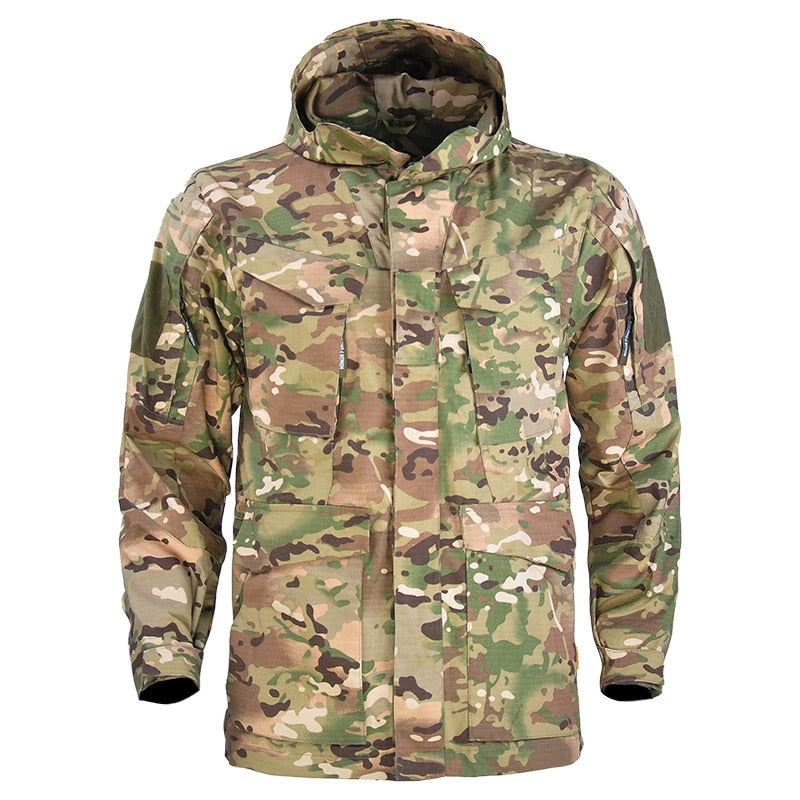 Men's Hooded Outdoor Windbreaker Parka