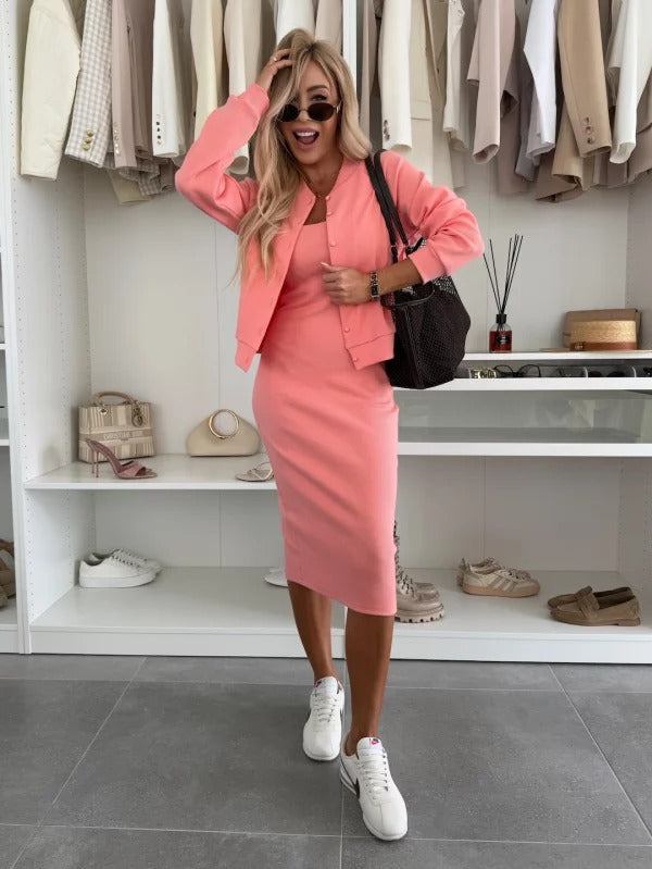 Women's Casual Two Piece Dress Set