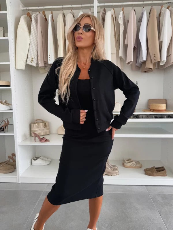 Women's Casual Two Piece Dress Set