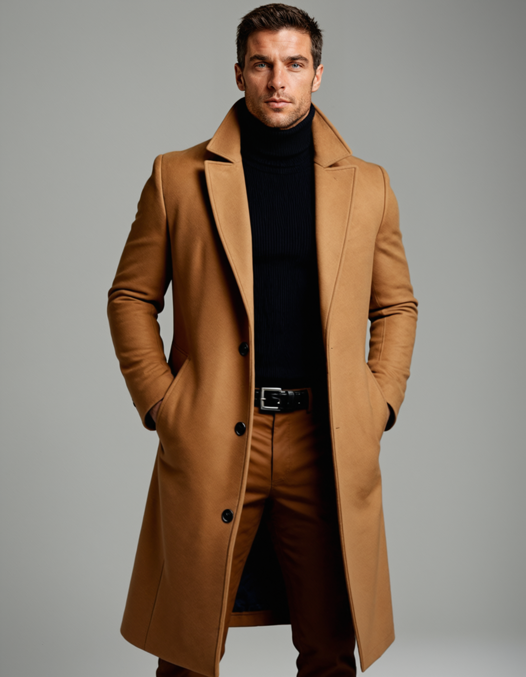 The Ridgeford Men’s Classic Cotton Winter Overcoat