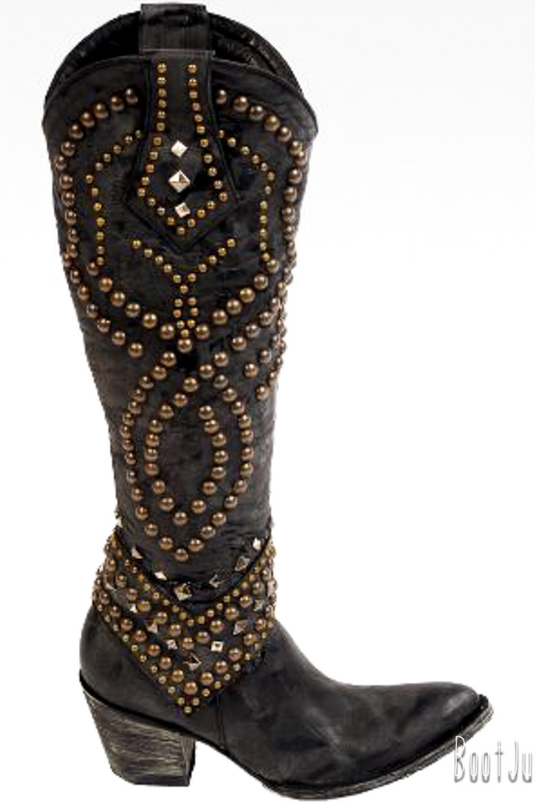 Women’s Rhinestone Knee High Cowboy Boots – Pointed Toe Western Boots