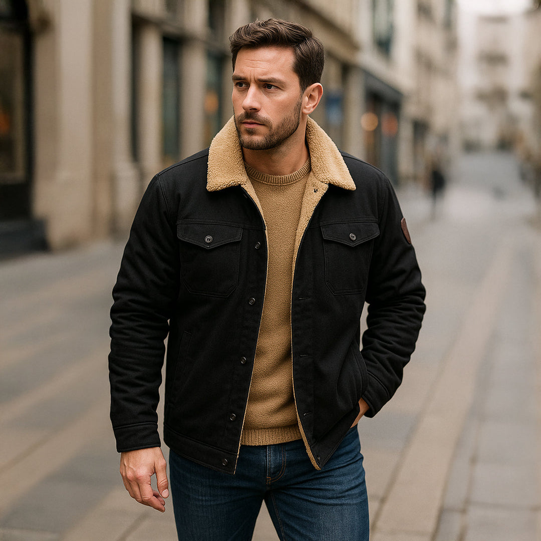 The York Warm Fleece Lined Winter Coat for Men
