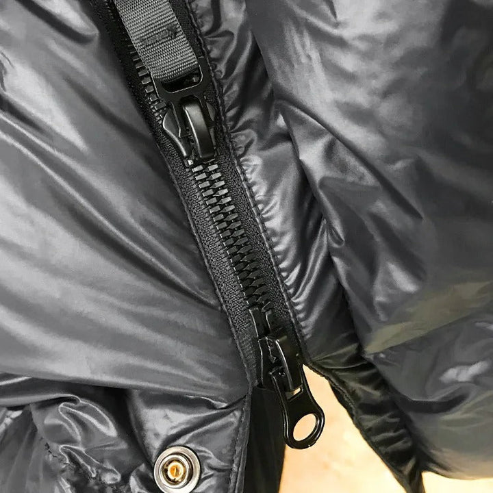 Women's Lightweight Waterproof Puffer Jacket with Down Insulation for Winter