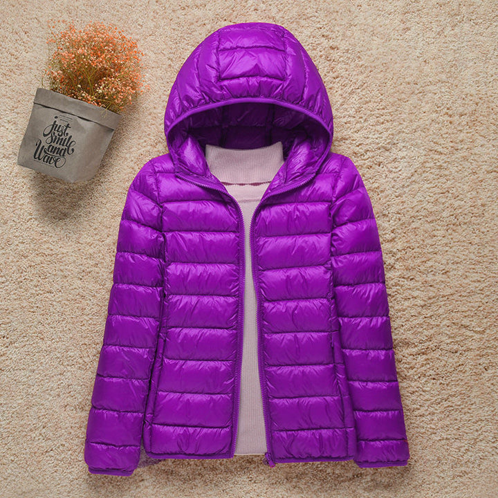 Women's Lightweight Hooded Puffer Jacket – Packable Quilted Winter Coat