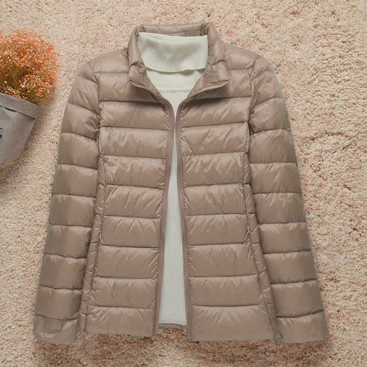 Women's Lightweight Hooded Puffer Jacket – Packable Quilted Winter Coat