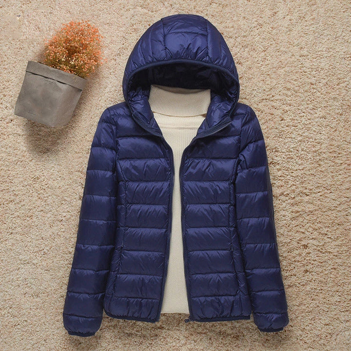 Women's Lightweight Hooded Puffer Jacket – Packable Quilted Winter Coat