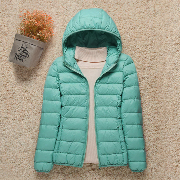 Women's Lightweight Hooded Puffer Jacket – Packable Quilted Winter Coat