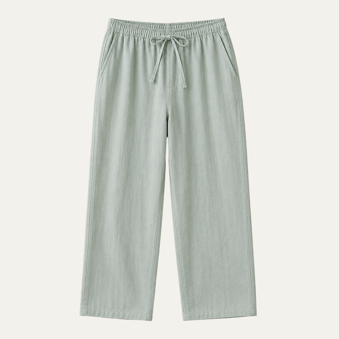 The Hudson Men's Relaxed Fit Linen Drawstring Pants