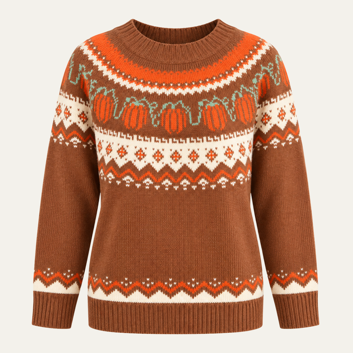 Women's Crew Neck Loose Knit Sweater