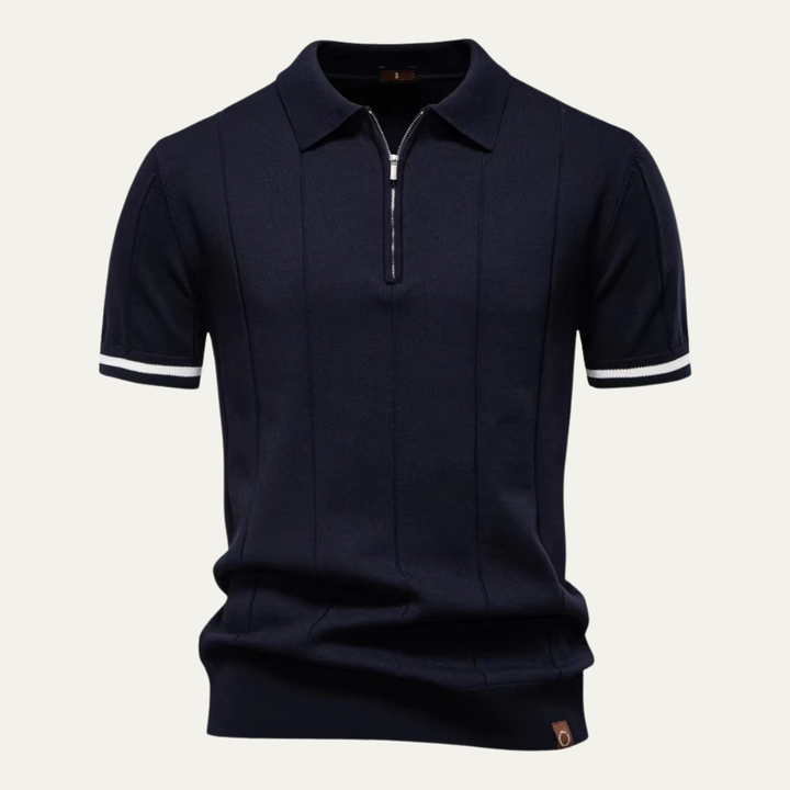 The Briarcliff Men’s Quarter Zip Polo Shirt