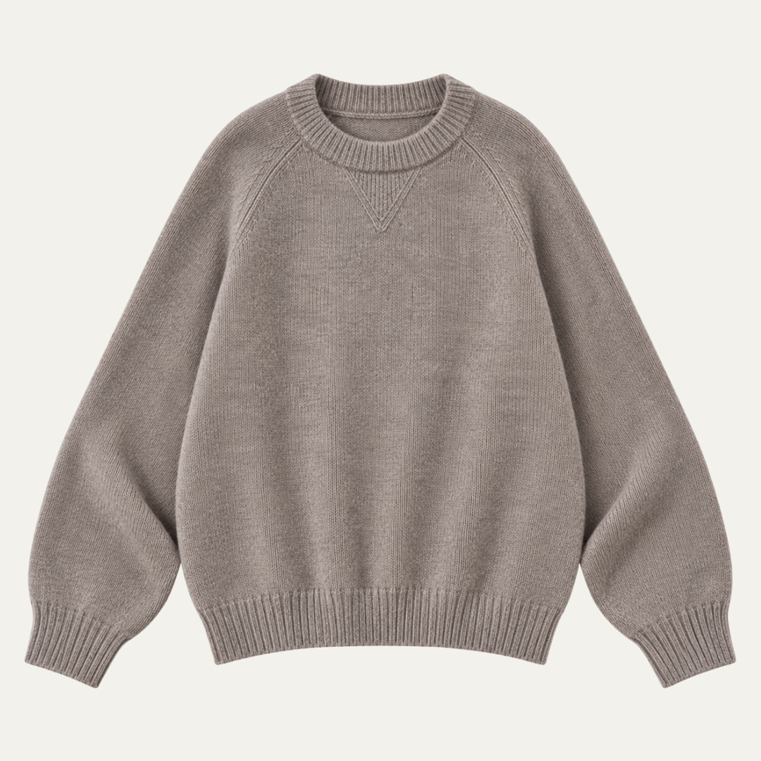 Women's Cashmere Round Neck Pullover Sweater
