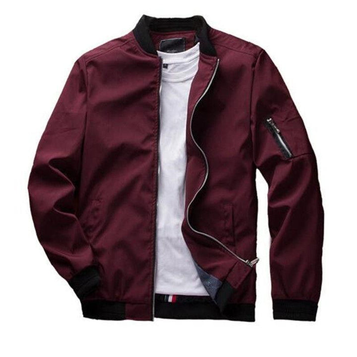 Men's Casual Zipper Pocket Pilot Jacket