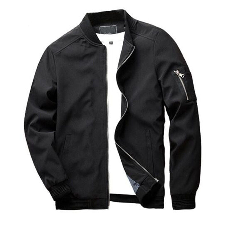 Men's Casual Zipper Pocket Pilot Jacket