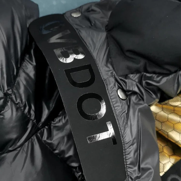 Women's Lightweight Waterproof Puffer Jacket with Down Insulation for Winter