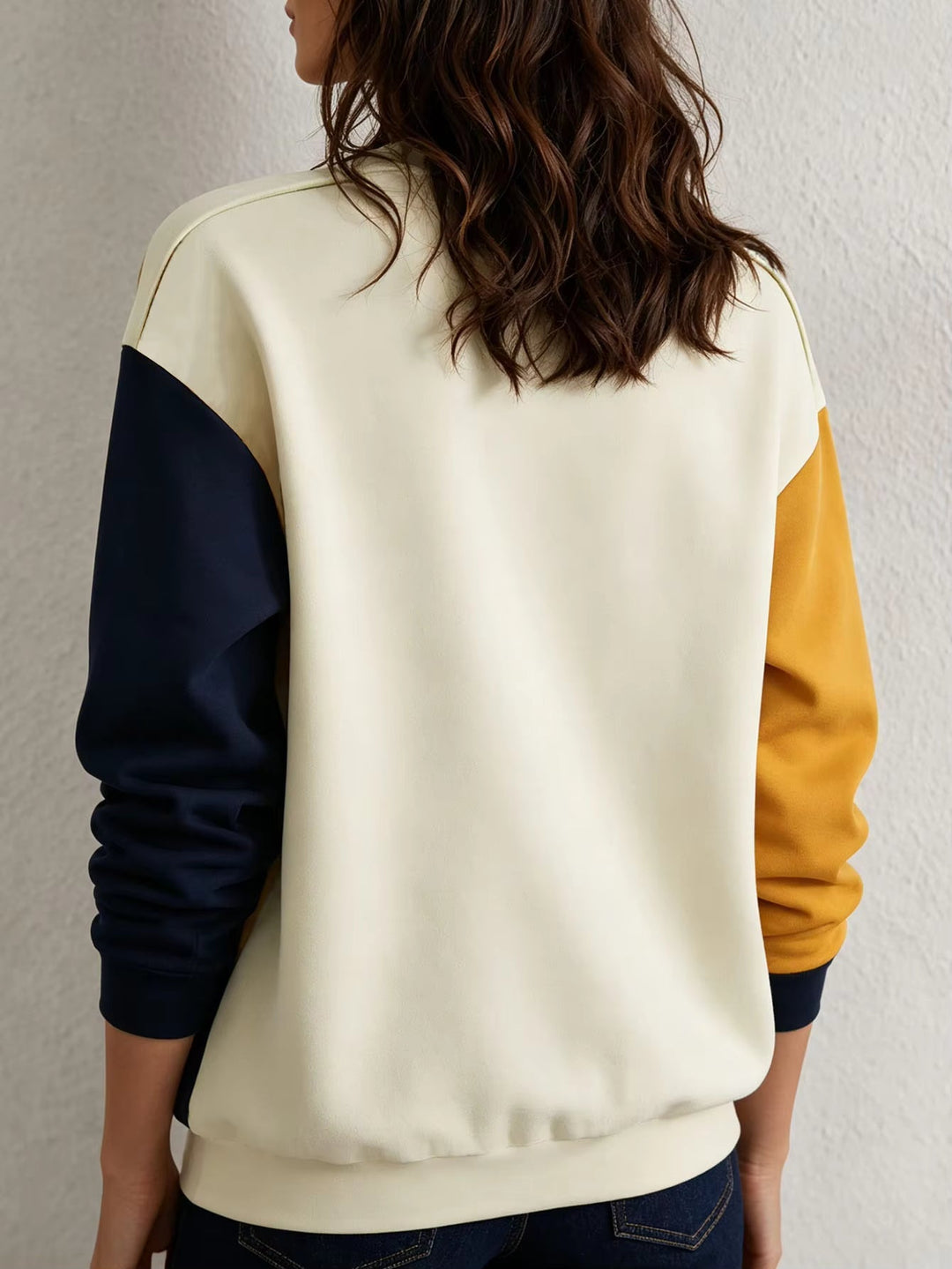Women's Color Block Crewneck Sweatshirt