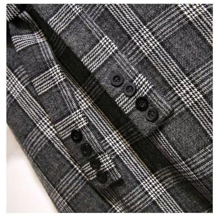 Women's High Waist Plaid A Line Midi Skirt