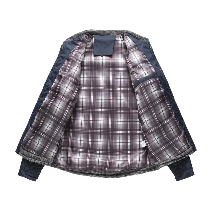 Men's Warm Diamond Pattern Windproof Jacket