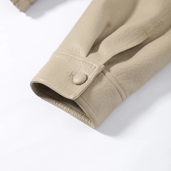 Women's Single Breasted Lapel Jacket with Pockets