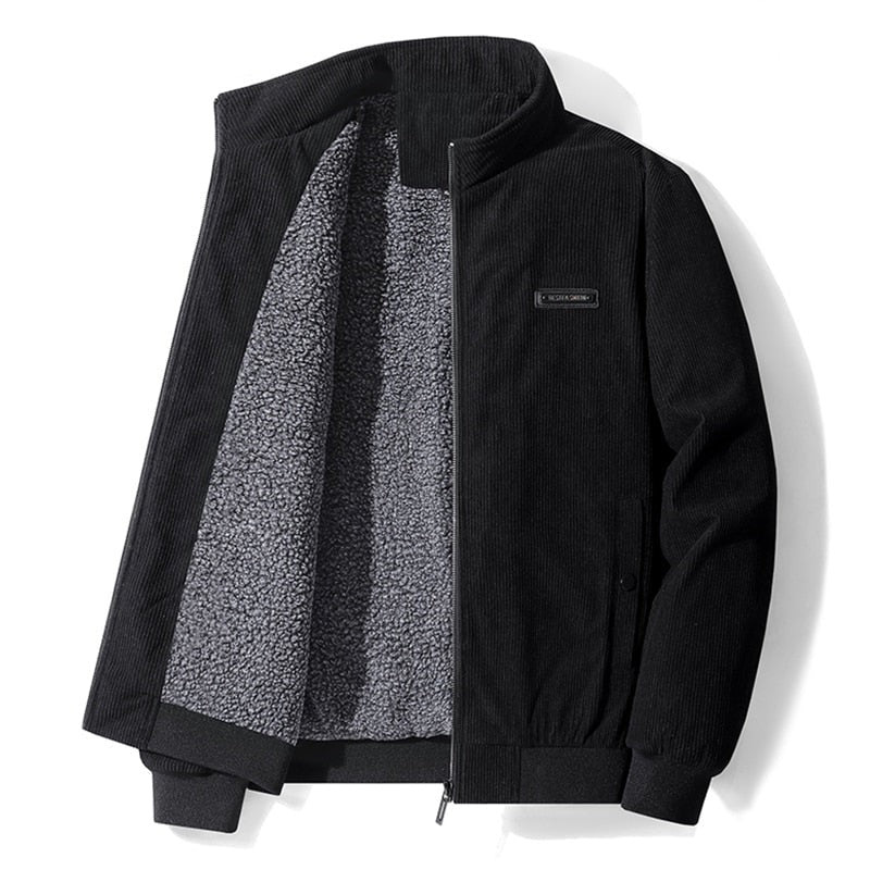 Men's Cozy Corduroy Fleece Jacket