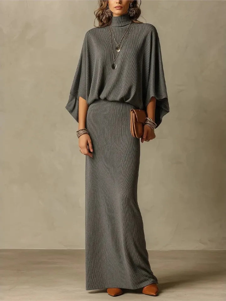 Women's Knit Top and Skirt Set, Ribbed