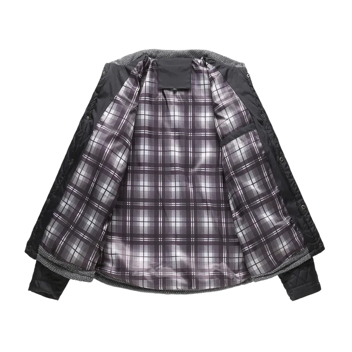 Men's Warm Diamond Pattern Windproof Jacket
