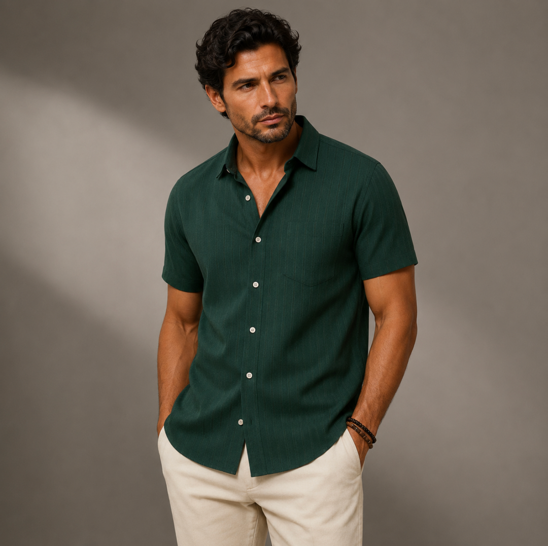 The Bardolino Short Sleeve Button Shirt for men