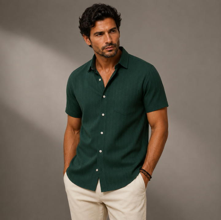 The Bardolino Short Sleeve Button Shirt for men
