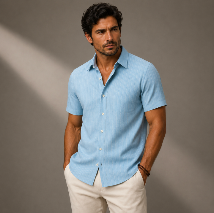 The Bardolino Short Sleeve Button Shirt for men