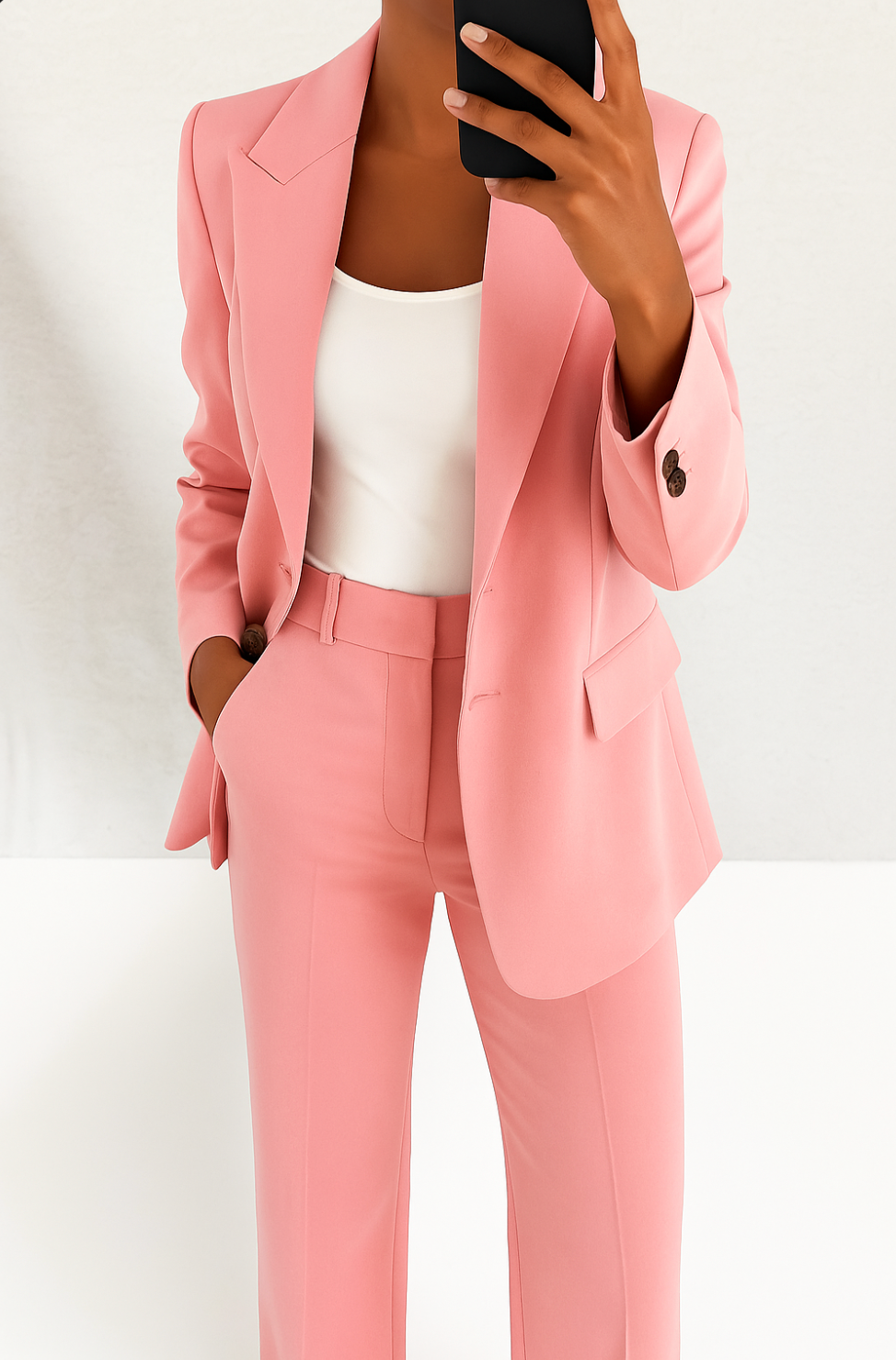 Women's Classic Tailored Blazer and Trouser Set