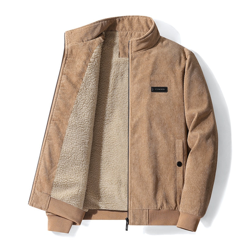 Men's Cozy Corduroy Fleece Jacket