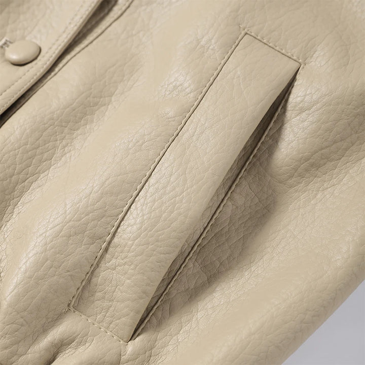 Women's Single Breasted Lapel Jacket with Pockets