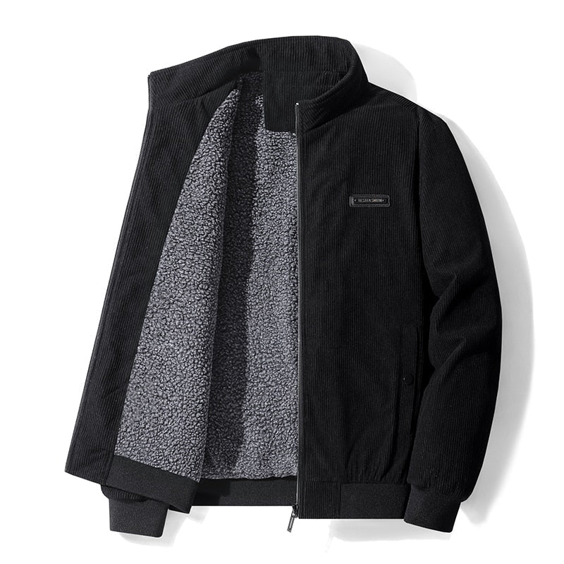 Men's Cozy Corduroy Fleece Jacket