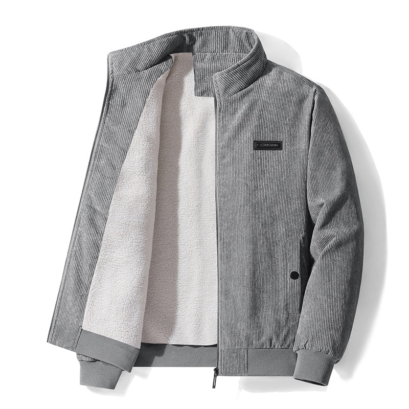 Men's Cozy Corduroy Fleece Jacket