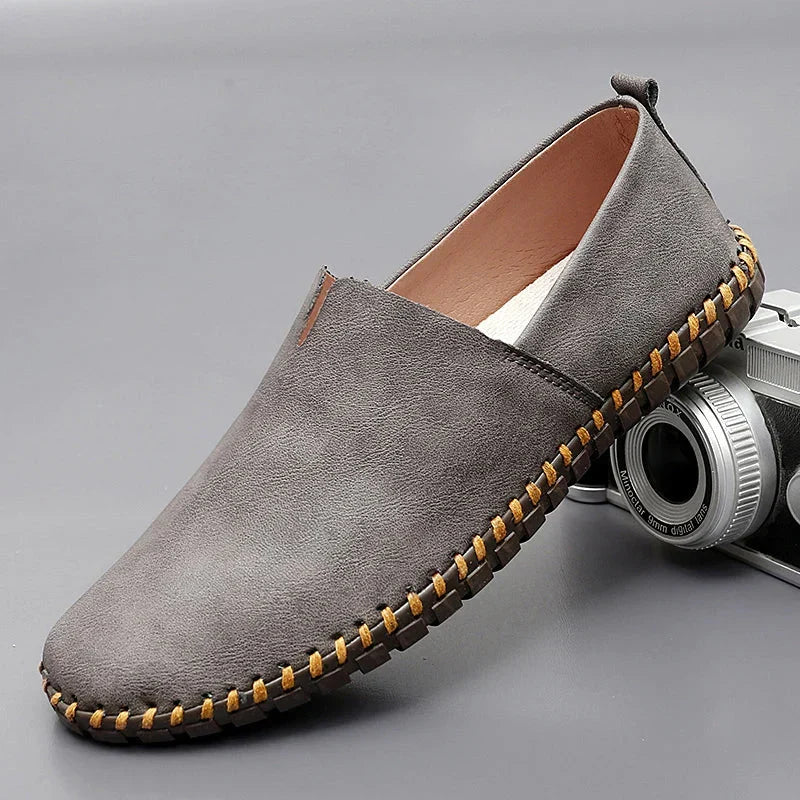The Lerici Men's Handcrafted Leather Slip On Loafers