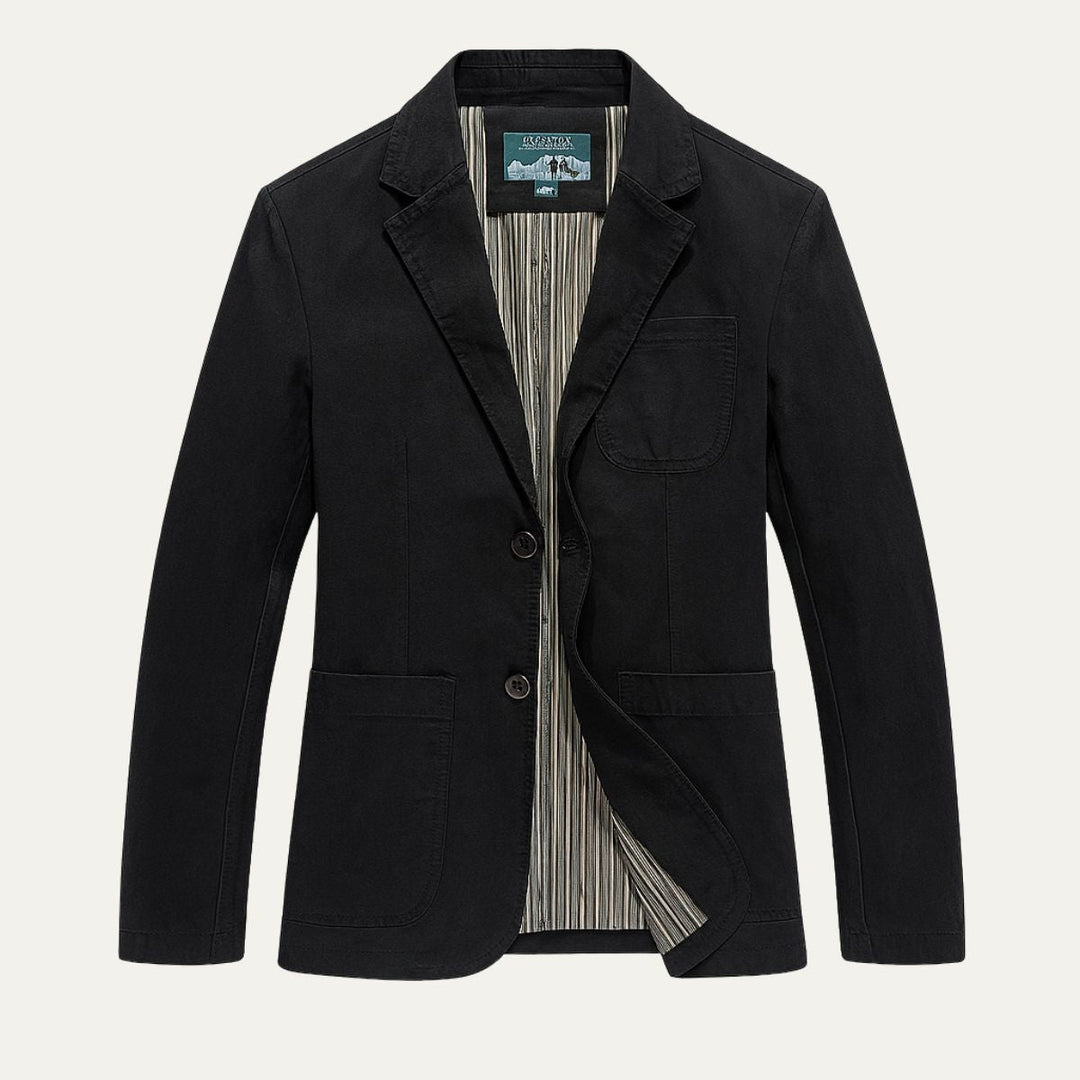The Reykjavik Men’s Cotton Blazer Style Windbreaker with Pockets