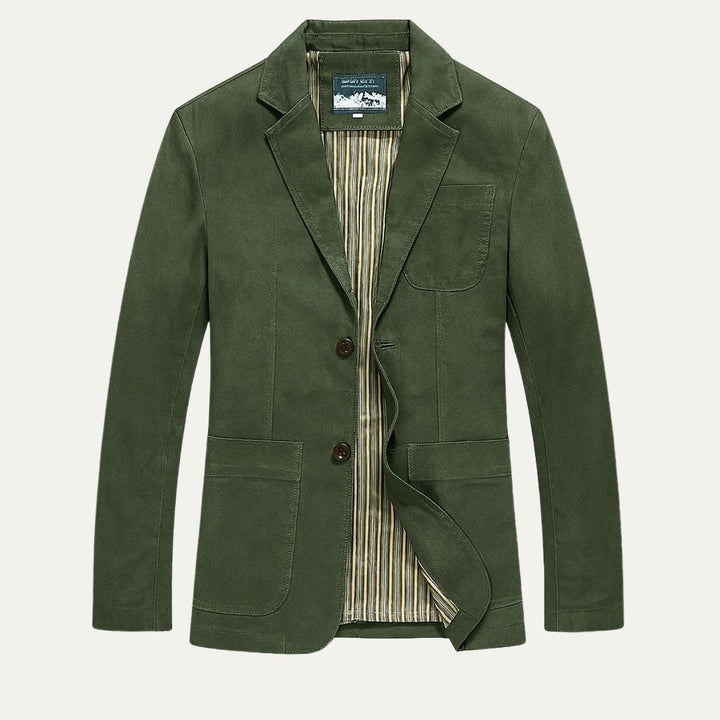 The Reykjavik Men’s Cotton Blazer Style Windbreaker with Pockets