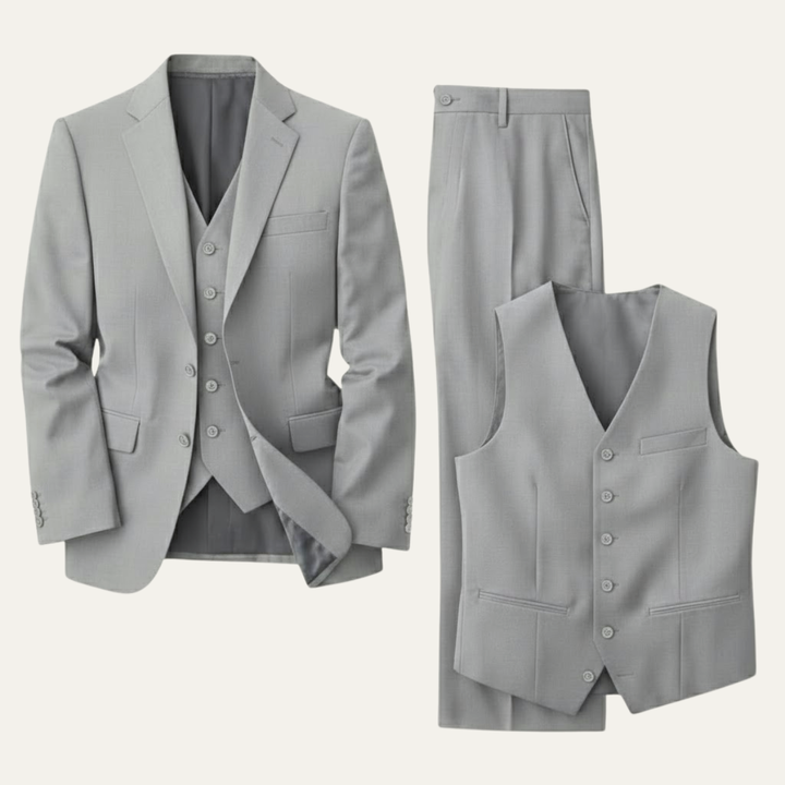 The Grindelwald Men’s Classic Linen 3 Piece Suit – Jacket, Vest & Pants