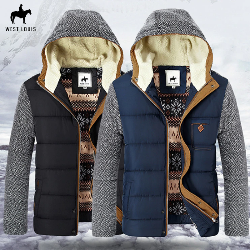 Men's Warm Hooded Coat