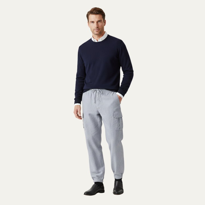 The Silverridge Men’s Loose Fit Multi Pocket Cotton Soft Cargo Pants