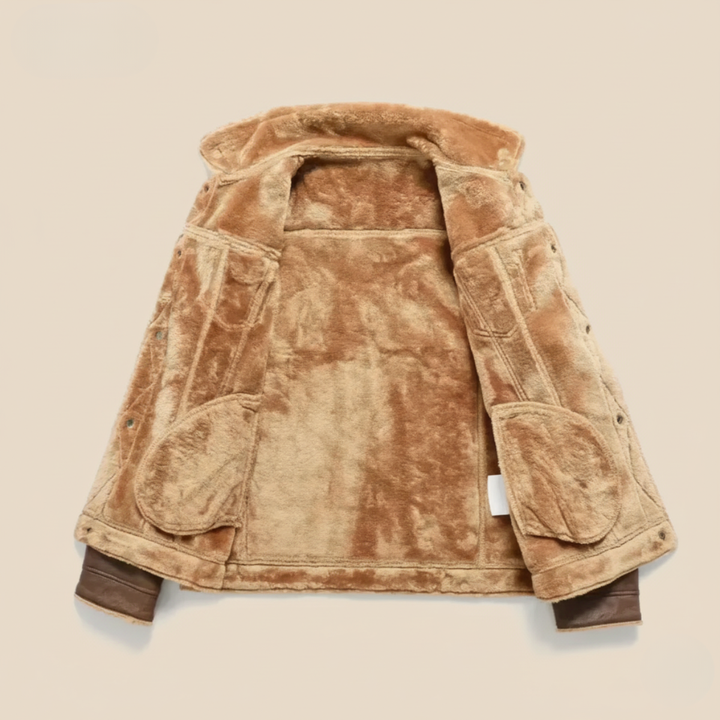 The Quebec Fleece Lined Faux Leather Jacket for Men